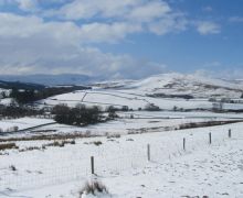 Snow above Ettrickbridge