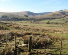 Ettrick Valley view towards Tushielaw